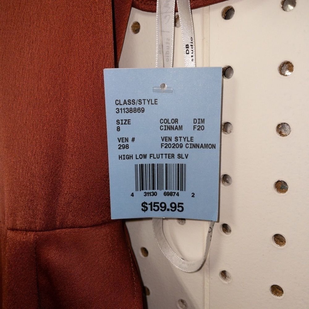 Celebrate Db Studio Hi Low Flutter Sleeve In Cinn… - image 4